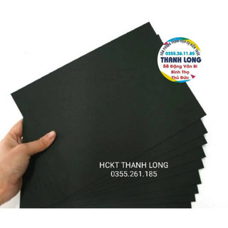 Hckt - giấy đen mỹ thuật a3 / a4 / a5 250gsm xấp 10 tờ