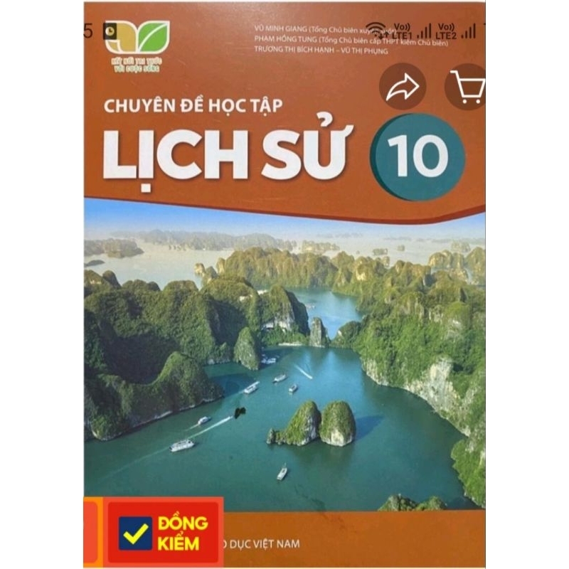 Combo Bao sách + Chuyên đề Lịch sử 10  + nhãn dán