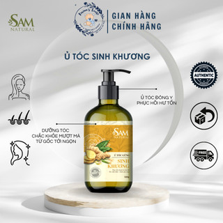 [Chính hãng] Kem Ủ Tóc Sinh Khương Sam Natural Phục Hồi Tóc Hư Tổn 500ML