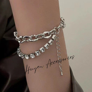 Vòng tay hợp kim đính đá thời trang cho nữ - HN07