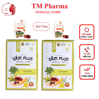 Combo 2 Kẹo Giảm Cân Sâm Plus Detox X 1000 TM Pharma Hỗ Trợ Giảm Cân An Toàn Hiệu Quả