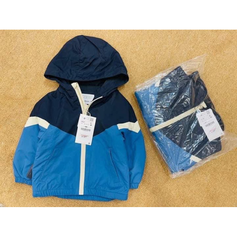 Áo khoác gió zara dư xịn lót nỉ sz 9/12-4/5y