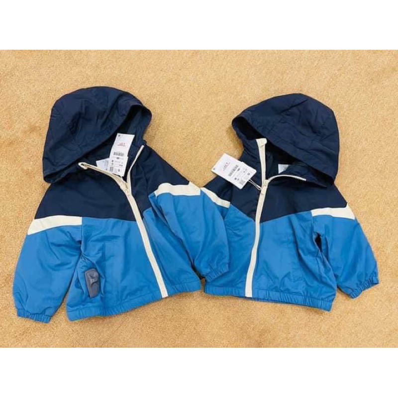 Áo khoác gió zara dư xịn lót nỉ sz 9/12-4/5y