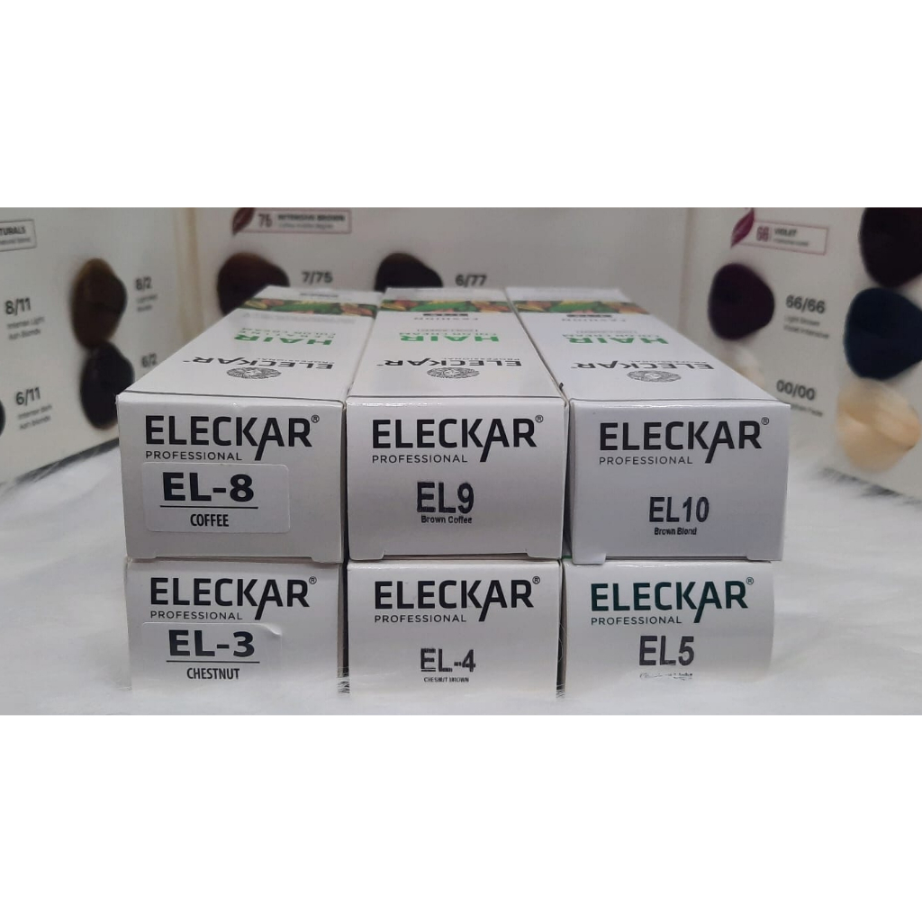 Nhuộm tóc Eleckar màu phủ bạc kèm oxy 100ml