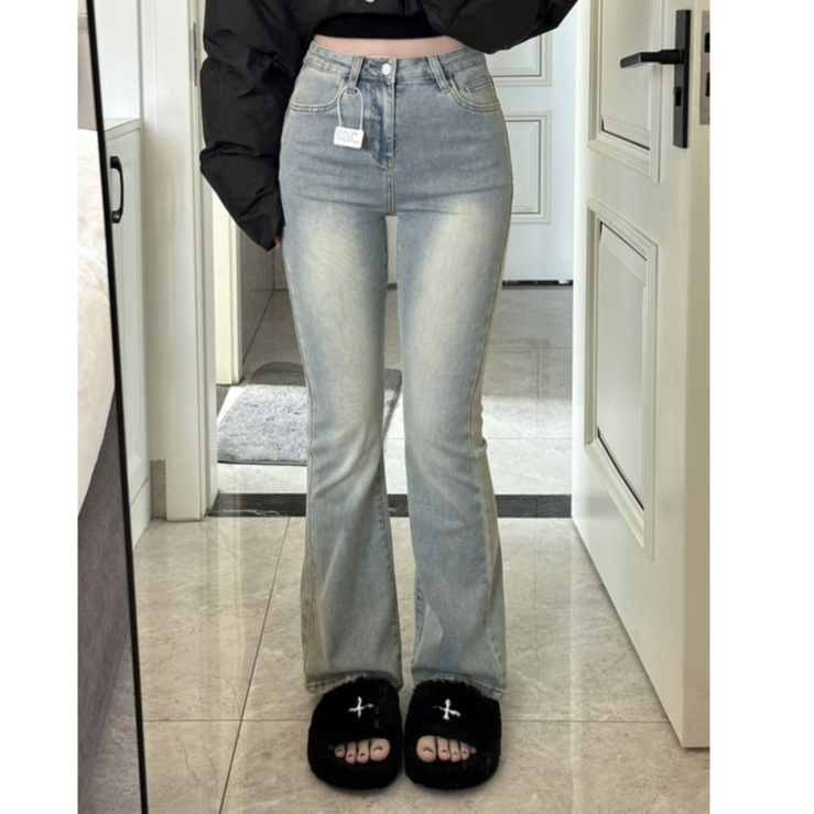 Quần Jeans Nữ Ống Loe Chất Liệu Co Giãn, Quần Bò Nữ Ống Loe Che Khuyết Điểm QC03 | BigBuy360 - bigbuy360.vn