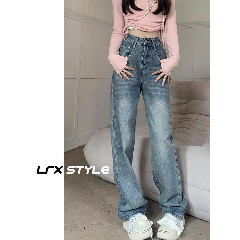 Quần Jeans Nữ Ống Rộng Chất Liệu Denim, Quần Bò Nữ Ống Đứng Cạp Cao Hack Dáng QC40 | BigBuy360 - bigbuy360.vn