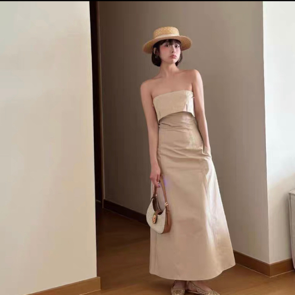 Đầm Zara cúp ngực dáng dài có sẵn hàng chuẩn loại 1 có video shop tự quay