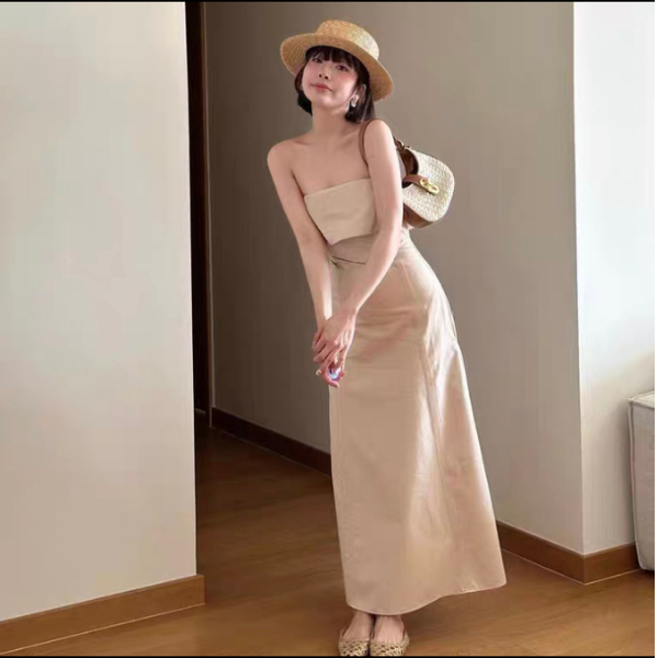 Đầm Zara cúp ngực dáng dài có sẵn hàng chuẩn loại 1 có video shop tự quay