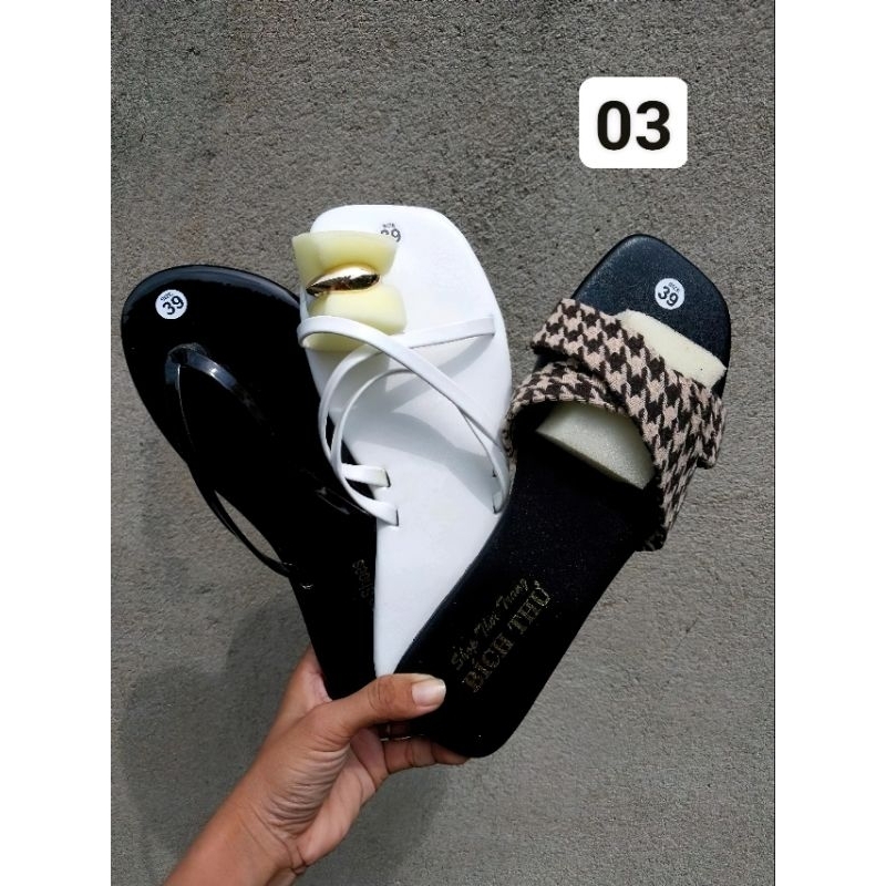 Combo dép lê giá hạt dẻ 3