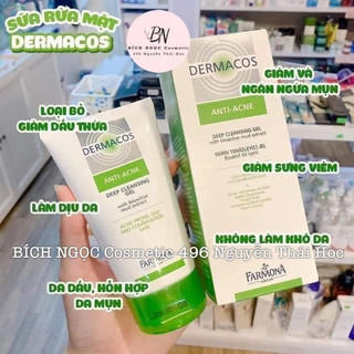 Sữa rửa mặt dermacos anti acne deep cleansing gel