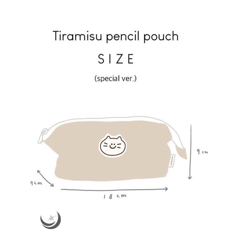 Hộp/ Túi bút tiramisu có khung sắt
