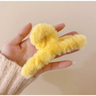 Kẹp tóc càng cua cỡ lớn phối lông tơ