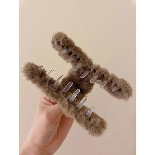Kẹp tóc càng cua cỡ lớn phối lông tơ