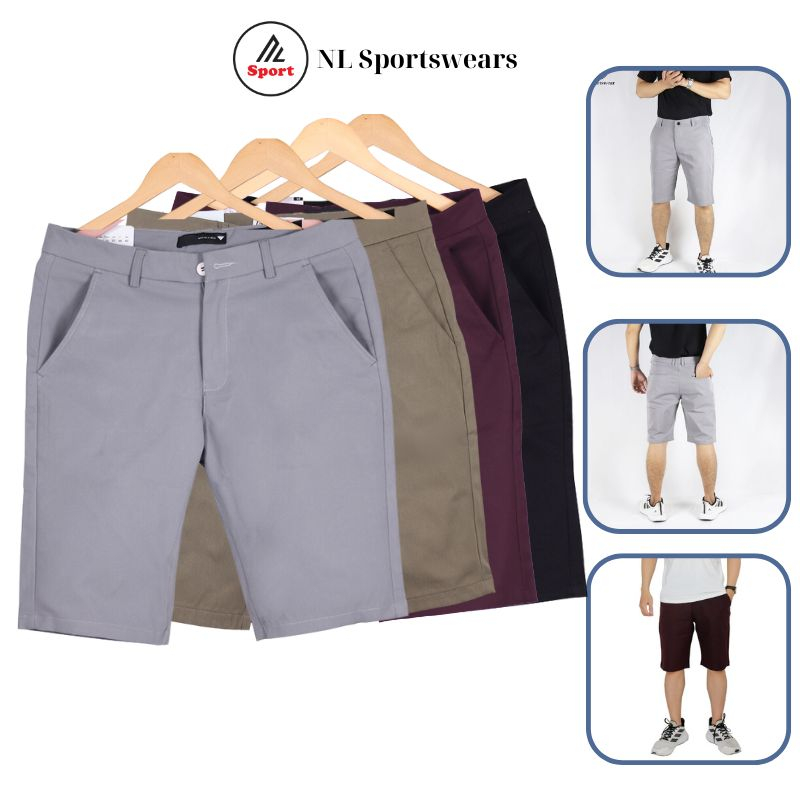 Quần short kaki nam co giãn cao cấp 6 màu trẻ trung dáng bassic NLK1