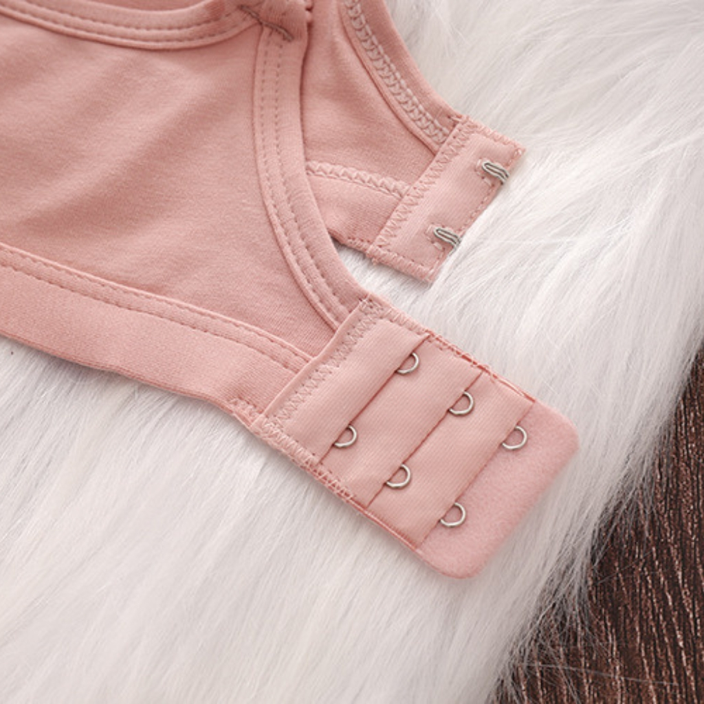 Áo ngực có gọng gắn nơ đệm vừa, áo lót nâng ngực chất Cotton mềm mịn Basil A206