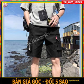 ❤️ Hàng Shop - Cực Chất ❤️ Quần short nam vải kaki túi hộp dây khoá chữ phối cúc siêu phẩm mới , Quần đùi nam dày xịn