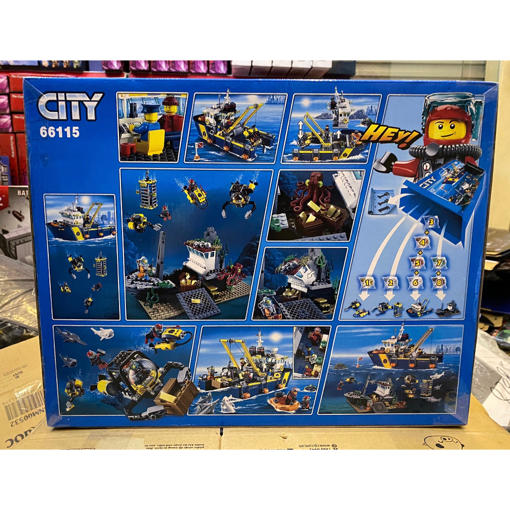 Xếp Hình City Leji 66115 Tàu Thăm Dò Biển Sâu