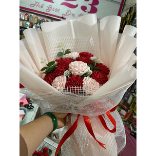 Hoa hồng giấy nhún bó