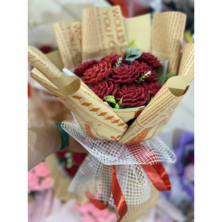 Hoa hồng giấy nhún bó