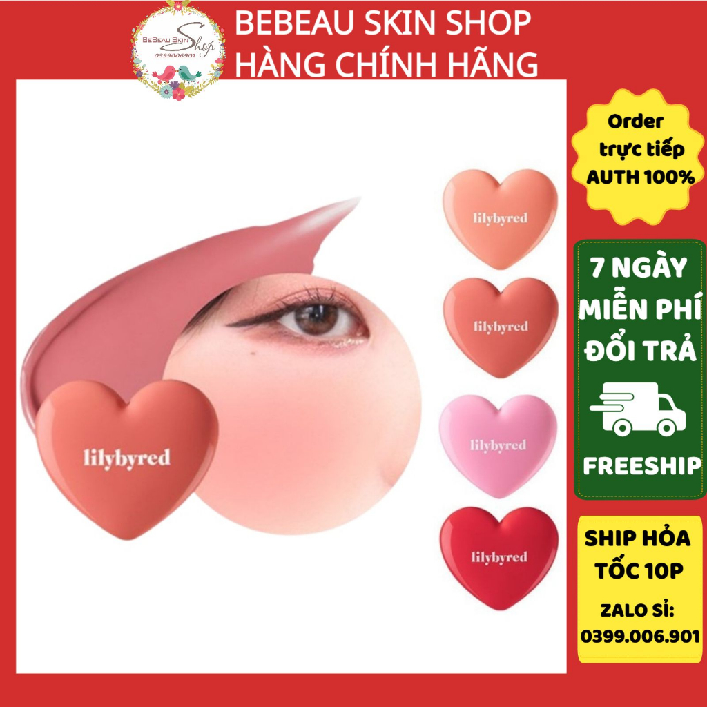 Má hồng Lilybyred Luv Beam Cheek Luv Beam Blur Cheek Tự Nhiên Rạng Ngời Bên Màu 4.7g - Bebeau