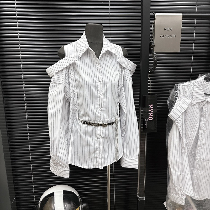 Váy sơ mi kèm belt xích