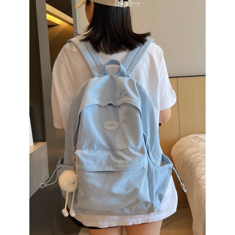 Balo chất poly chống thấm đơn giản size laptop 15.6inch