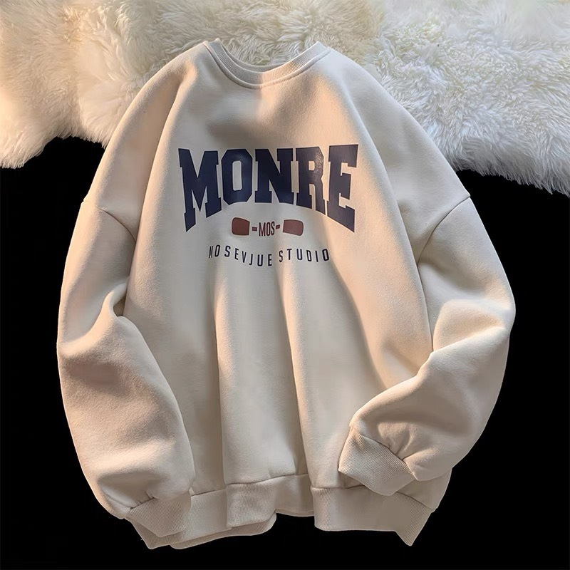 Áo Sweater MONRE Nam Nữ APT Unisex Áo Sweater Nỉ Bông From Rộng Kiểu Dáng Unisex Nam Nữ Đều Mặc Được