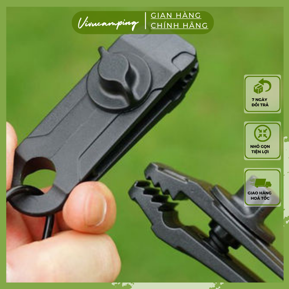 Kẹp Nhựa PP Đa Năng Tác Dụng Giữ Tấm Bạt Lều Ngoài Trời Chống Gió Khi Đi Cắm Trại, Dã Ngoại, Du Lịch