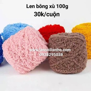 Len bông xù 100g