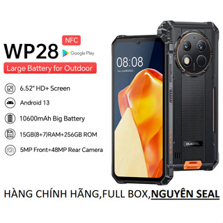  Điện thoại CHẮC CHẮN Oukitel WP28  Ram 15Gb 8GB+7Gb ,Rom 256GB màn hình 6.52‘' ,HD+ ,pin 10600mAh  ,Android13  