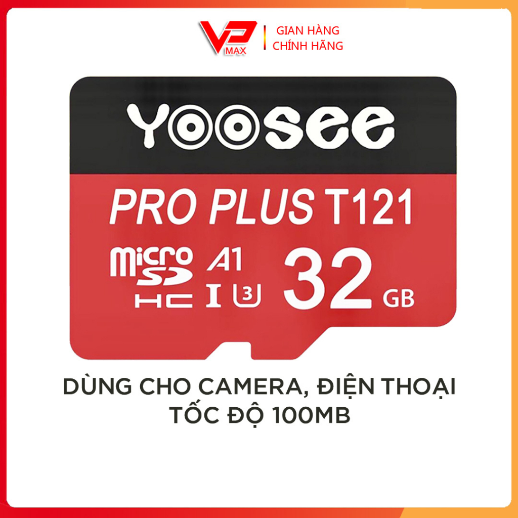 Xả kho - Thẻ nhớ Yoosee Toshiba Micro HC 64GB 32GB 16GB tốc độ 100Mb/s - CLTA