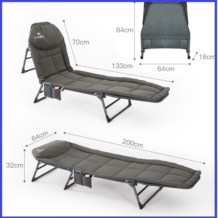 Giường Gấp Siêu Bền Dùng Trong Văn Phòng, Giường Xếp Gấp Gọn Đi Cắm Trại - Khung Hợp Kim Giường Xếp Cá Nhân Đa Năng | BigBuy360 - bigbuy360.vn