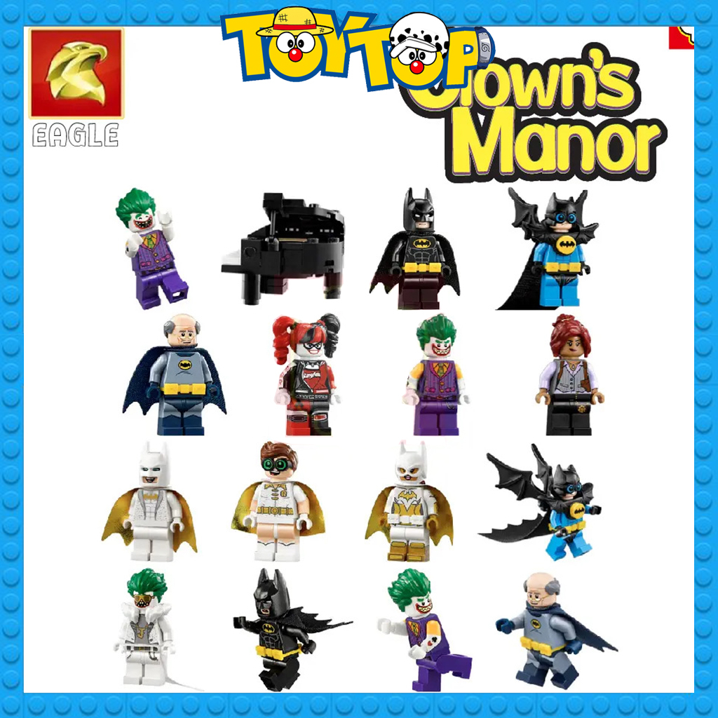 Đồ chơi lắp ráp ghép Batman người dơi căn cứ Joker Manor hang ổ của gã hề xếp hình Eagle 660301 mô phỏng 70922