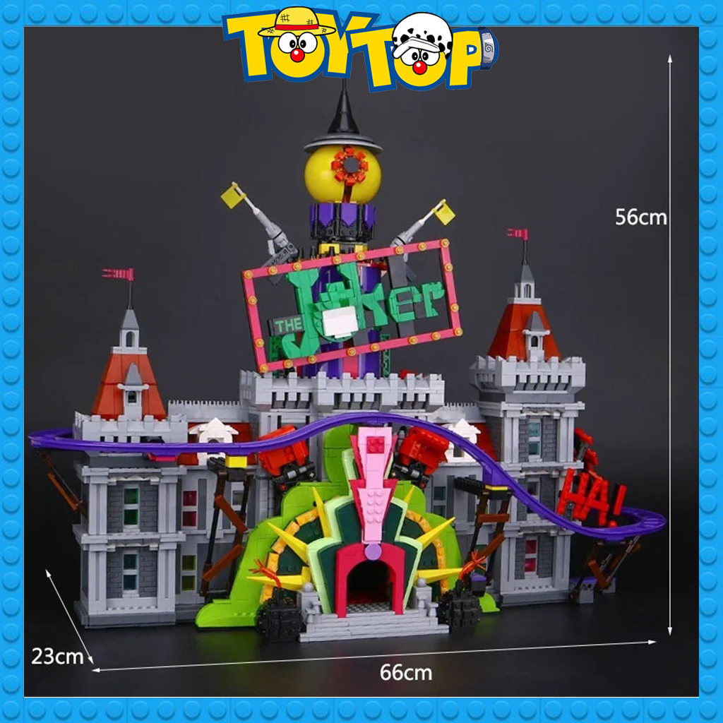 Đồ chơi lắp ráp ghép Batman người dơi căn cứ Joker Manor hang ổ của gã hề xếp hình Eagle 660301 mô phỏng 70922