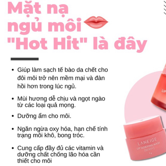 MẶT NẠ NGỦ CHO MÔI LANEIGE LIP SLEEPING MASK EX 20G