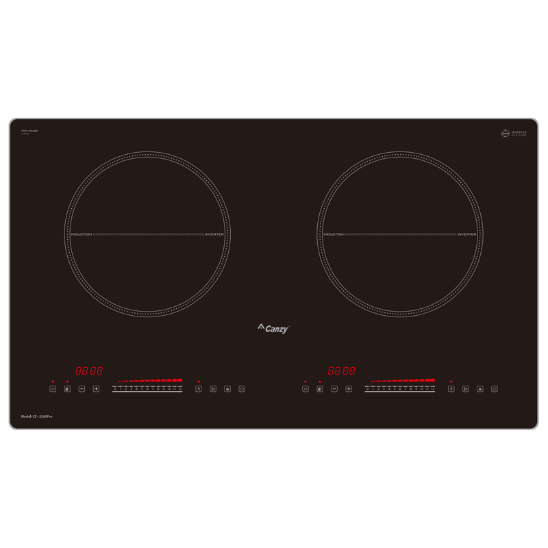Bếp Từ Đôi Canzy CZ S285PRO Bếp điện từ Công Nghệ Inverter Tiết Kiệm Điện Năng, Bảo hành chính hãng 1 đổi 1 trong 3 năm