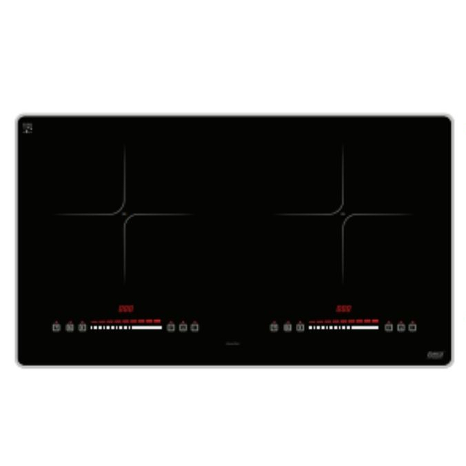 Bếp từ nhập khẩu LCI 888PRO Made in Malaysia, Bếp 2 từ sử dụng mặt kính EURO Platinum sản xuất tại Malaysia