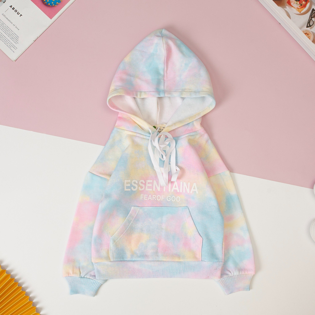 Áo hoodie nỉ lông LITIBABY có mũ siêu ấm cho bé gái 12-40kg . Hàng chính hãng