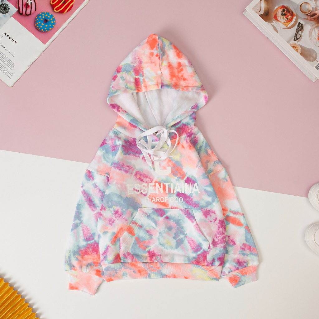 Áo hoodie nỉ lông LITIBABY có mũ siêu ấm cho bé gái 12-40kg . Hàng chính hãng