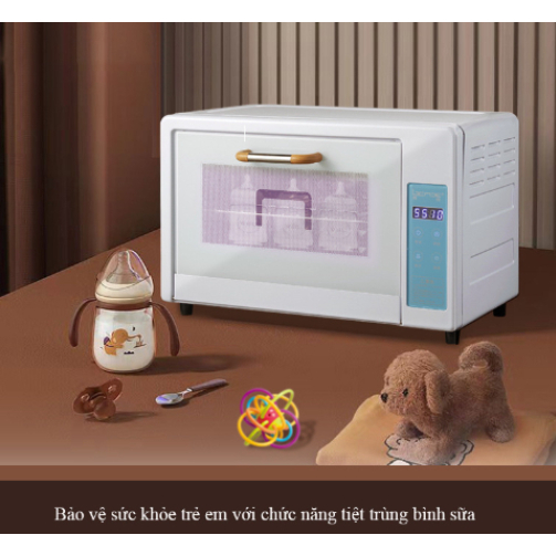 Máy sấy khô bình sữa khử khuẩn bằng tia UV đảm bảo an toàn, máy tiệt trùng bình sữa chén bát đa năng