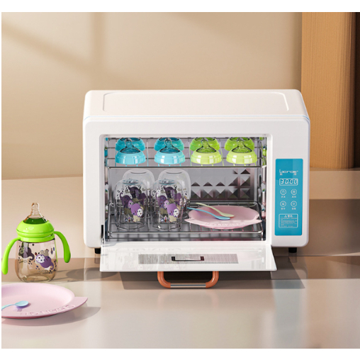 Máy sấy khô bình sữa khử khuẩn bằng tia UV đảm bảo an toàn, máy tiệt trùng bình sữa chén bát đa năng