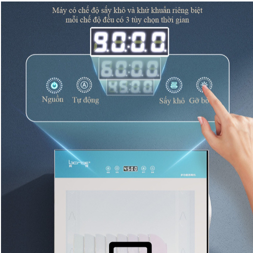 Máy sấy bát đũa 42L, 68L khử khuẩn bằng tia UV, ozone, sấy nóng 75 độ máy tiệt trùng sấy khô