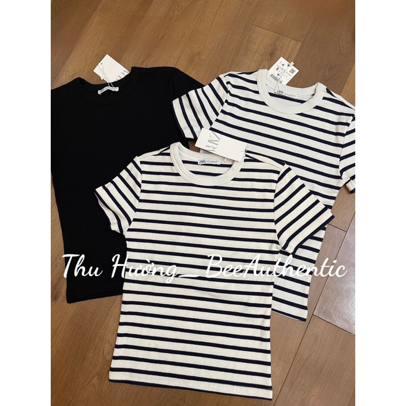 SẴN ÁO PHÔNG THUN TĂM ZARA AUTH SIÊU THÍCH KHÔNG BAI DÃO KÈM ẢNH SHOP CHỤP