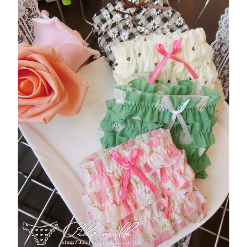 Quần Lót Ren Bèo 3 Tầng Siêu Mềm Mại Quần Chíp ren cạp thấp