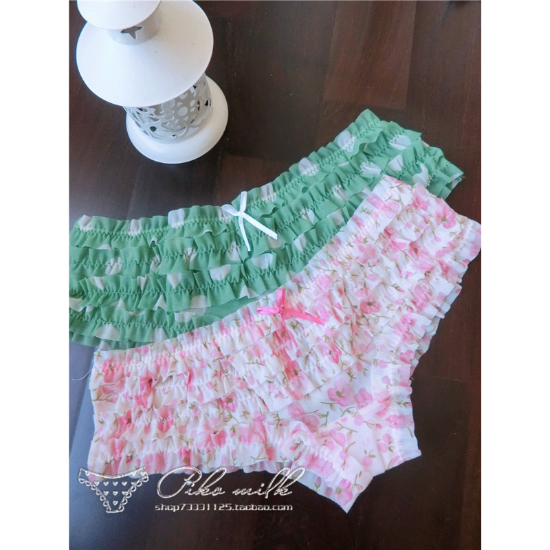 Quần Lót Ren Bèo 3 Tầng Siêu Mềm Mại Quần Chíp ren cạp thấp