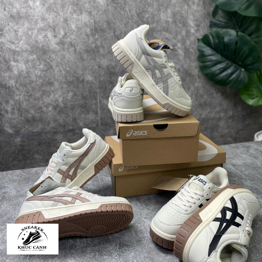 Giày Sneaker Cổ Thấp - Asics Court MZ – Cream Black Gum