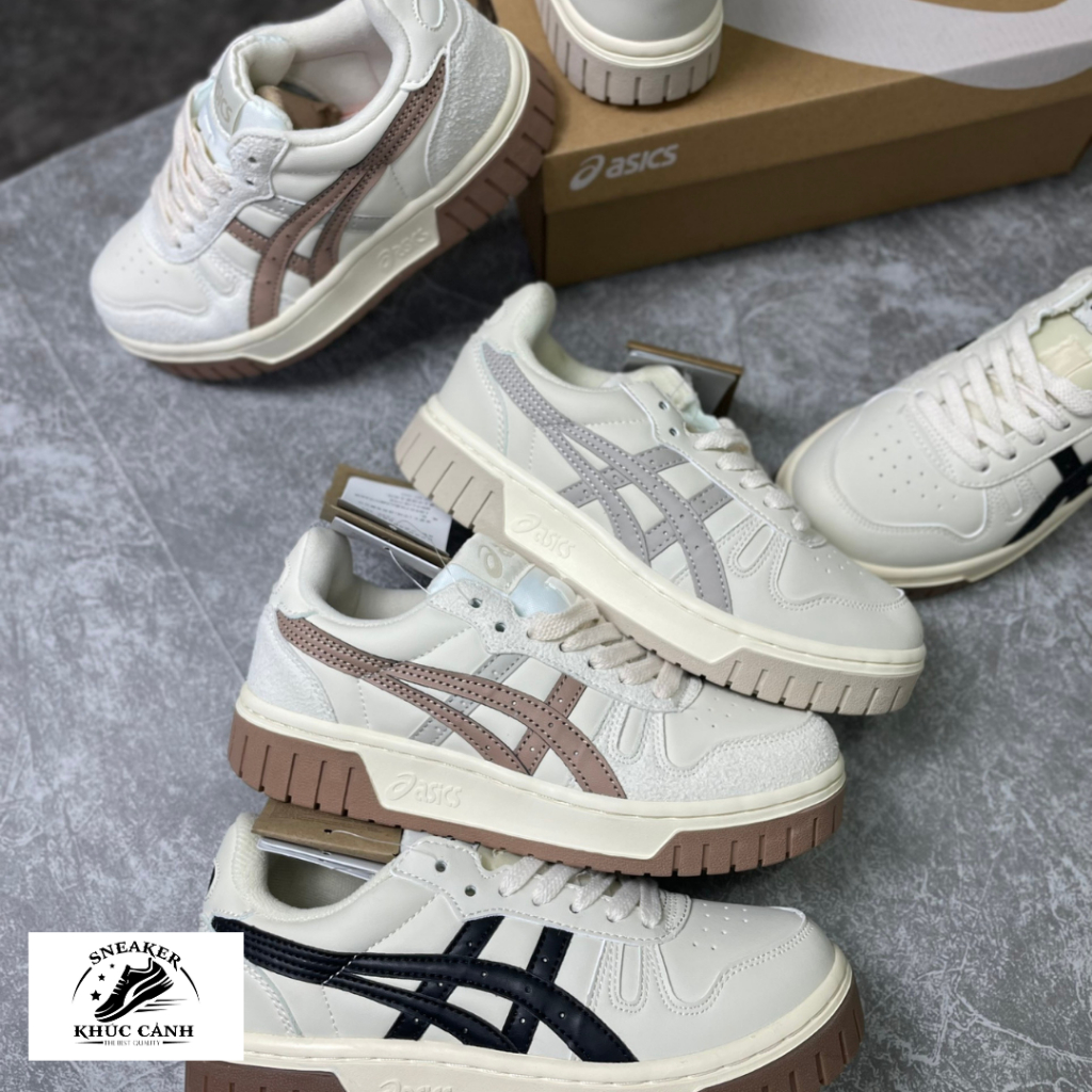 Giày Sneaker Cổ Thấp - Asics Court MZ – Cream Black Gum