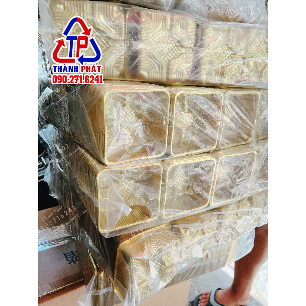 100 Khay vàng đựng bánh trung thu 150g - 200g -250g