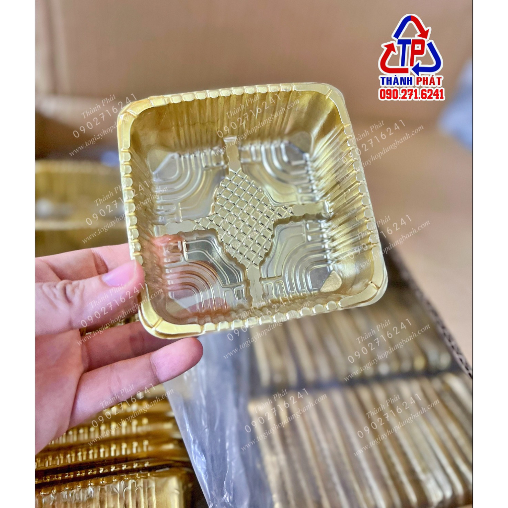 100 Khay vàng đựng bánh trung thu 150g - 200g -250g