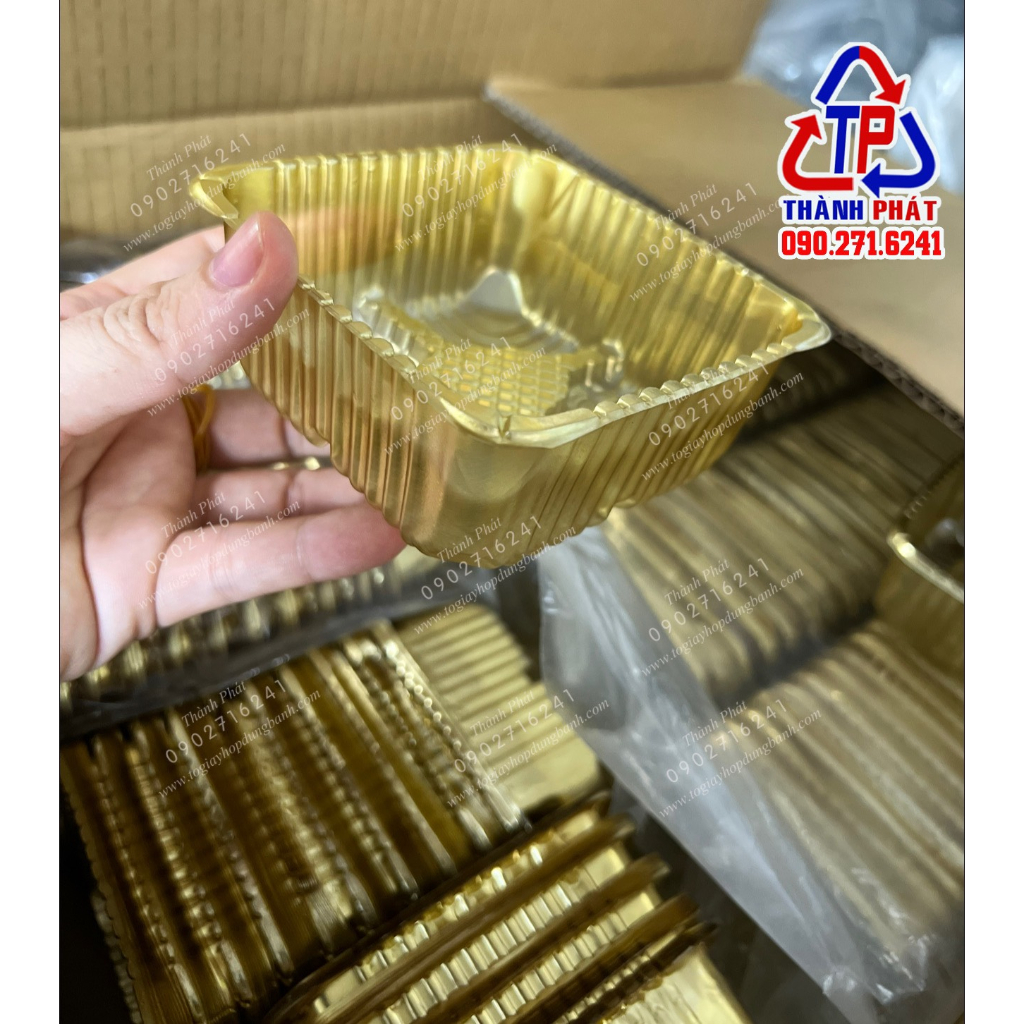 100 Khay vàng đựng bánh trung thu 150g - 200g -250g
